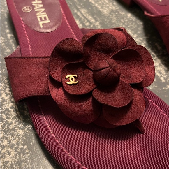 Chanel Camellia Sandals